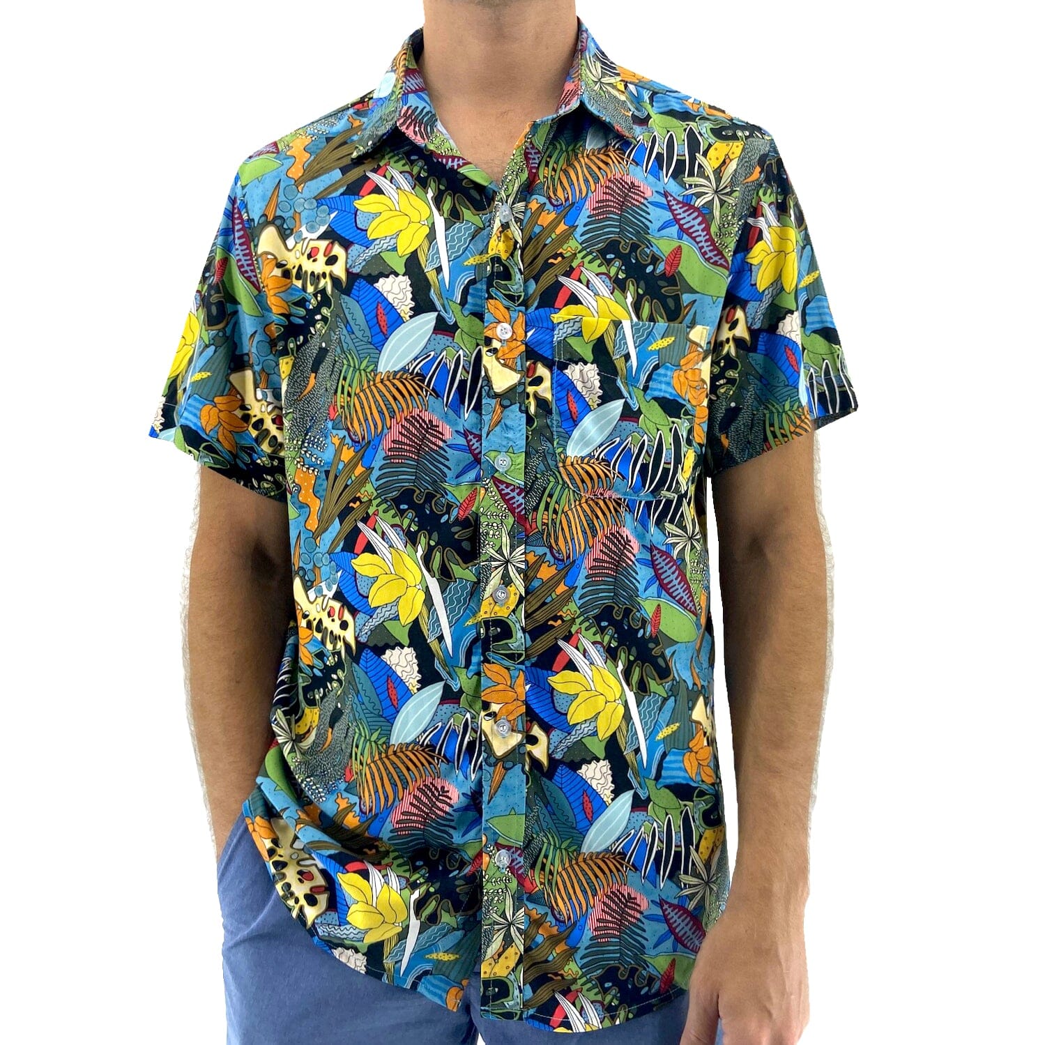 Abstract Men's Hawaiian high quality Shirt