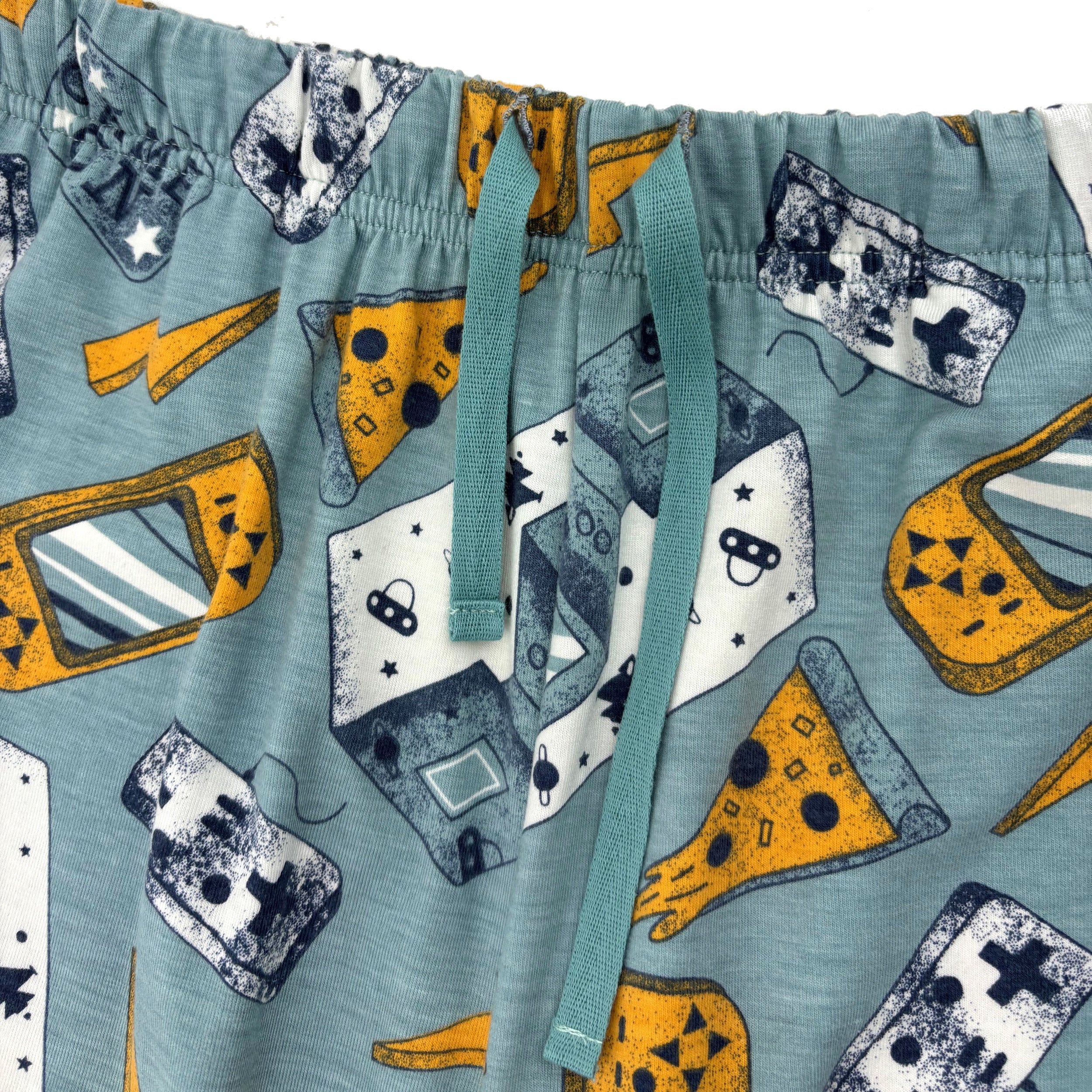 Men's Nostalgic Arcade Coin-Op Retro Gameboy Print Pajama Pant Bottoms