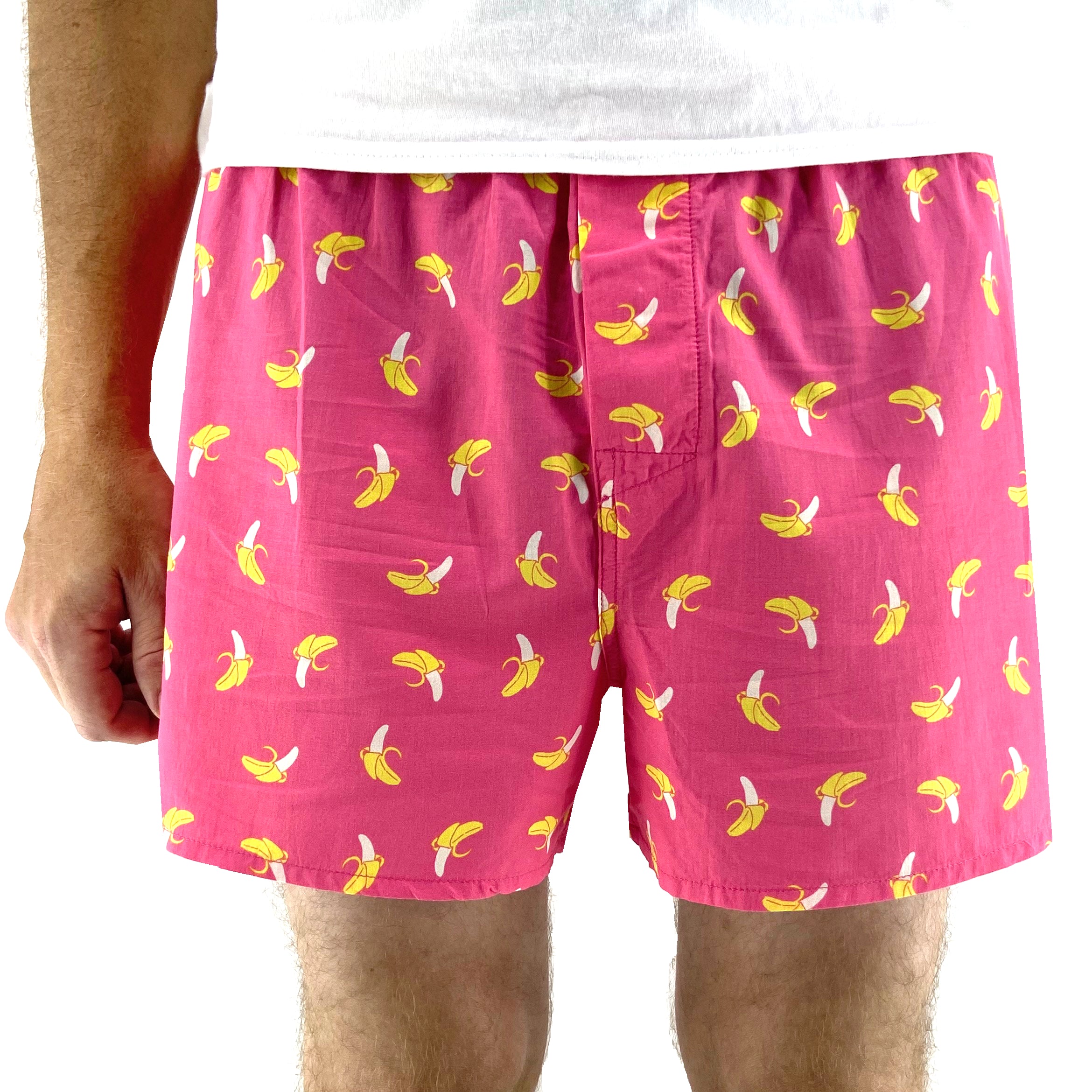 Men's Tropical Fruit Food Inspired Banana Print Boxer Shorts Underwear