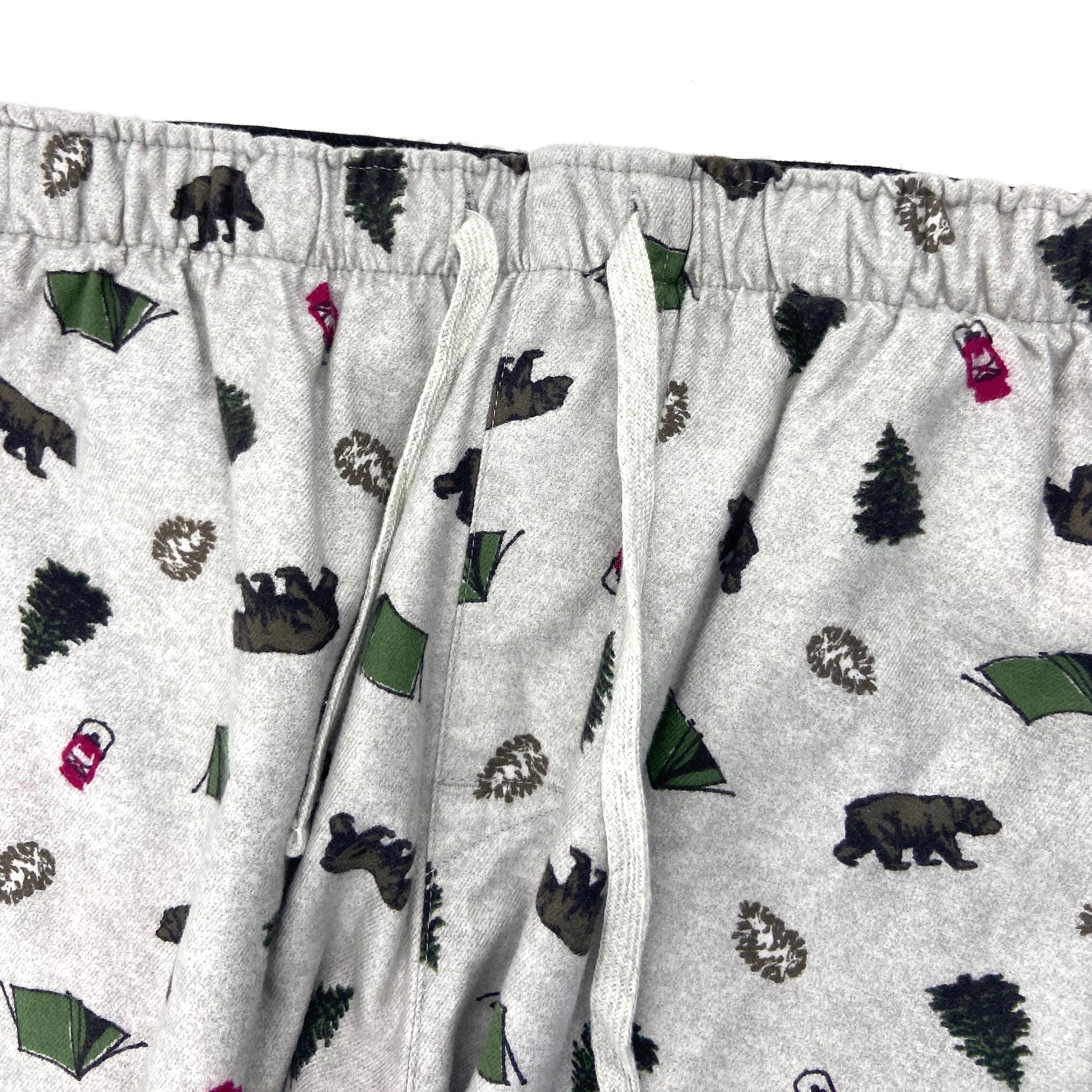 Winter Essential Cotton Bear Patterned Flannel Pyjama Pant Bottoms