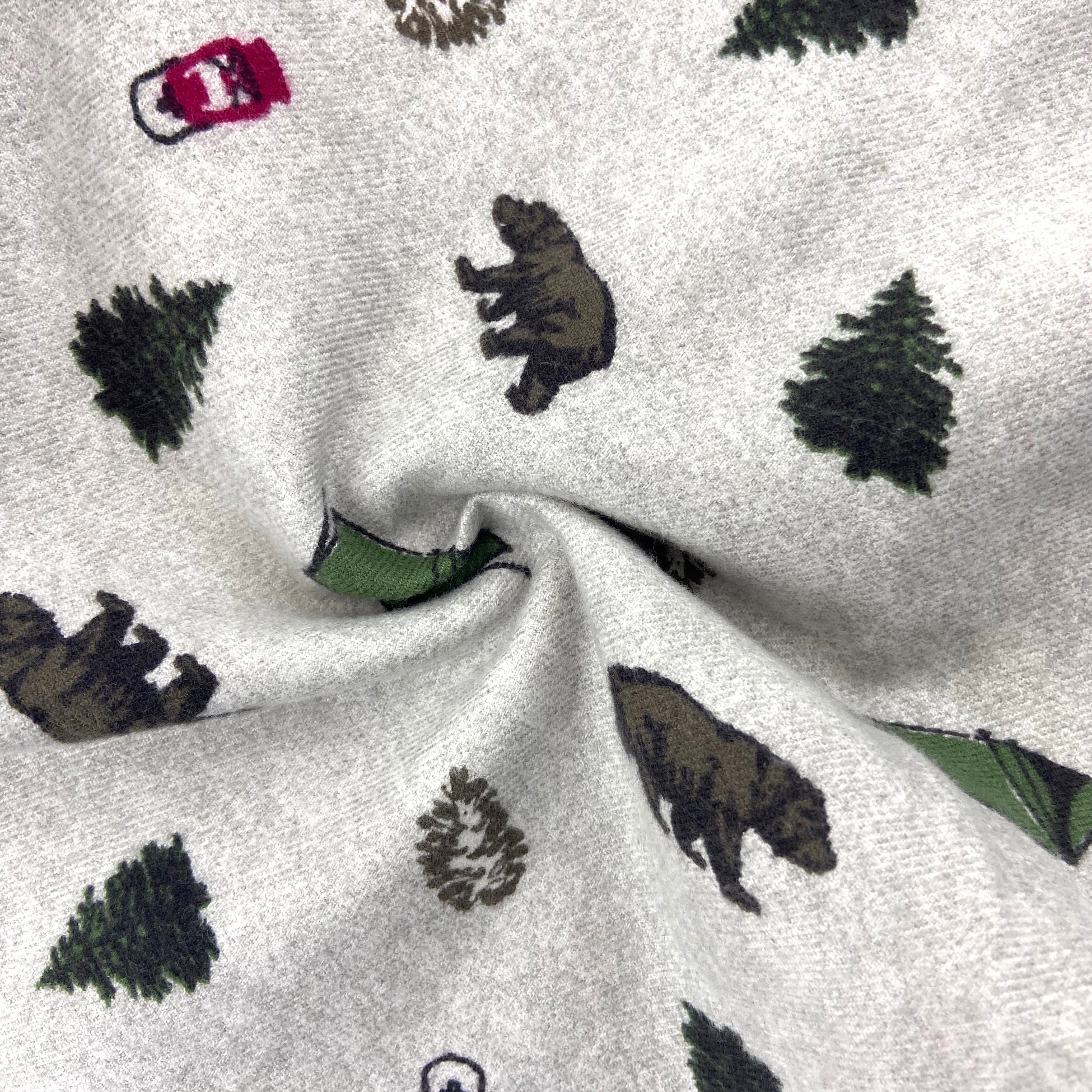 Winter Essential Cotton Bear Patterned Flannel Pyjama Pant Bottoms