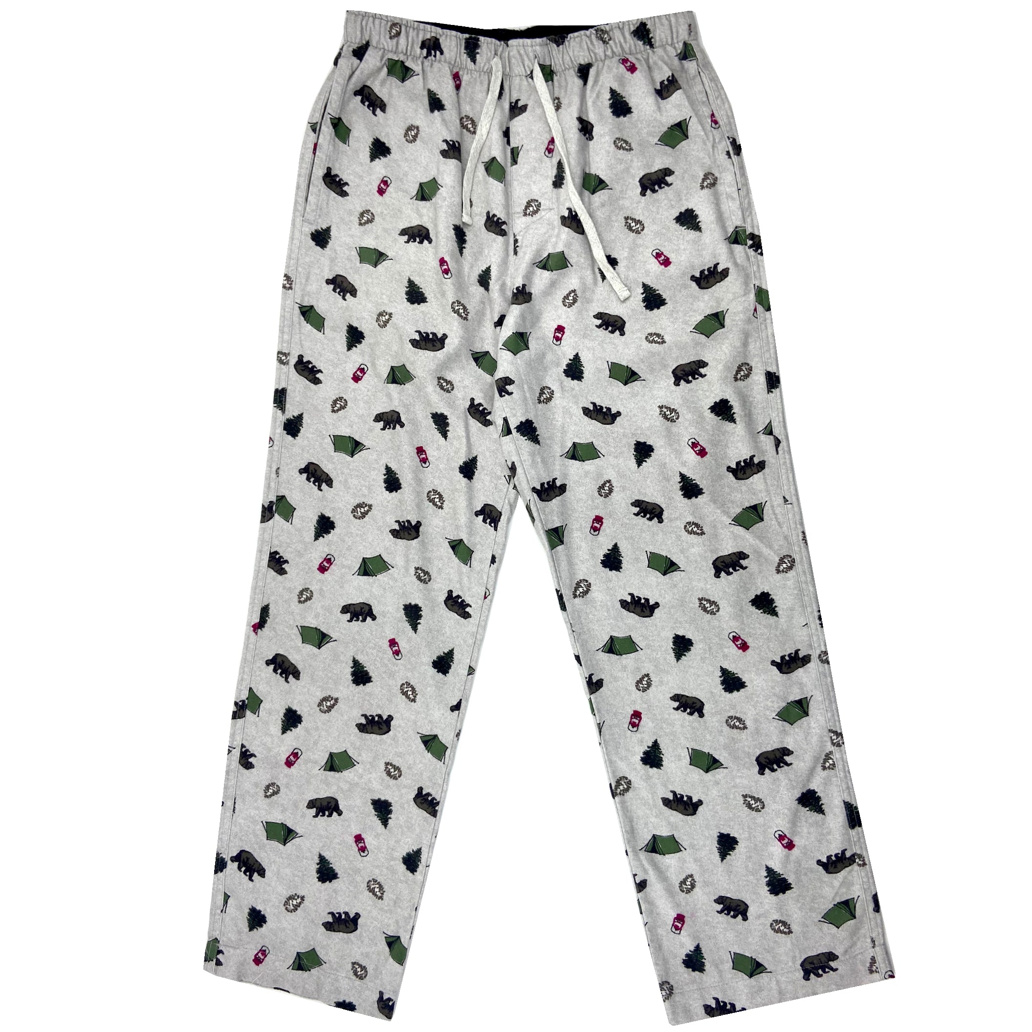 Winter Essential Cotton Bear Patterned Flannel Pyjama Pant Bottoms