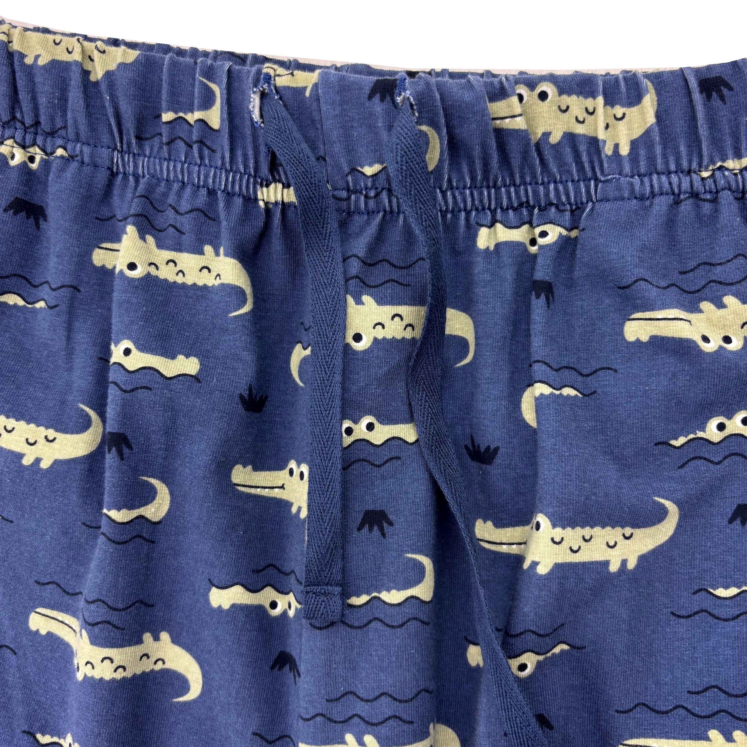 Men's Cartoon Crocodile Alligator Patterned Soft Cotton Pajama Pants