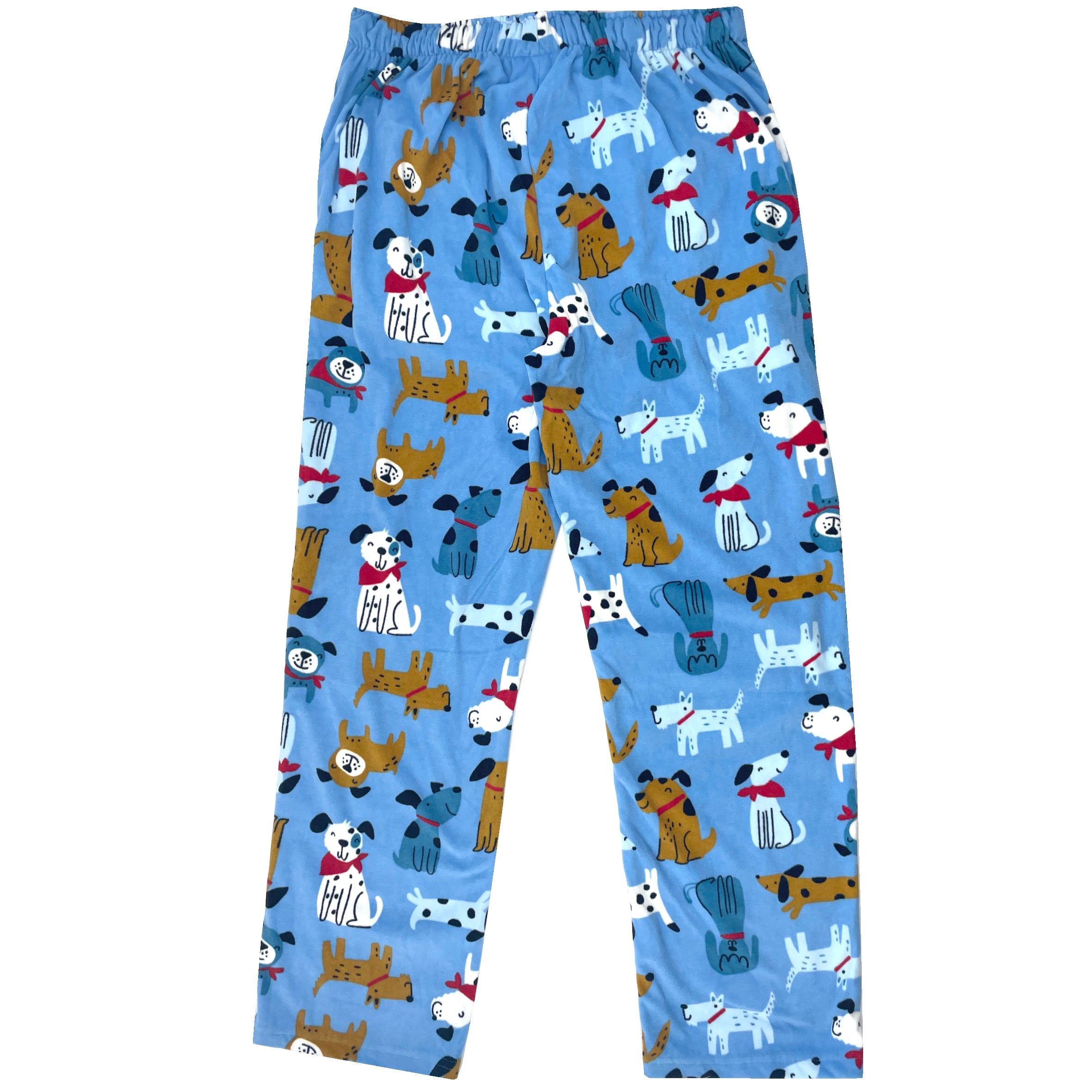 Men's Soft Cozy Fleece Pajama Pants with Puppy Pattern for Dog Lovers