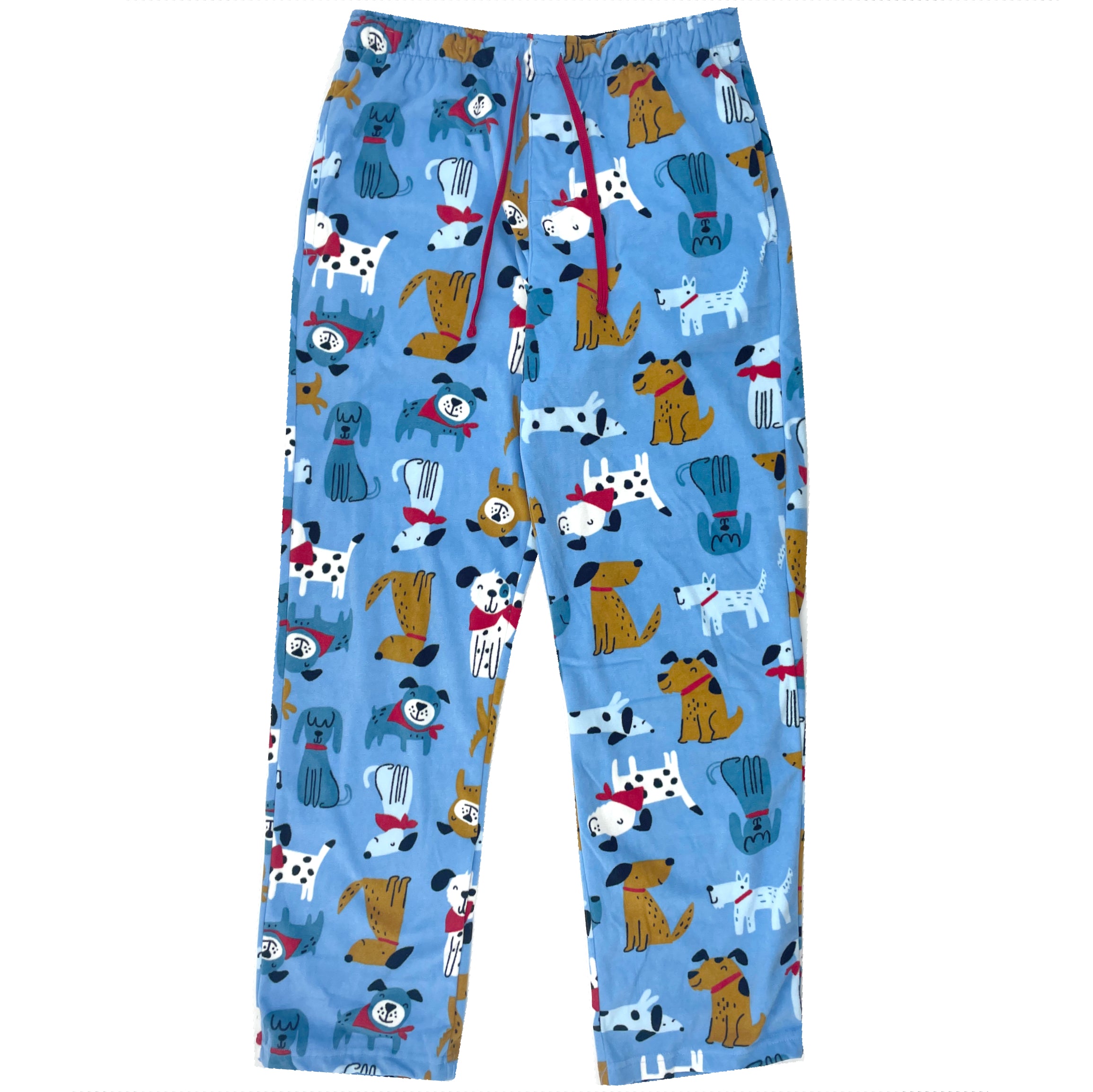 Men's Soft Cozy Fleece Pajama Pants with Puppy Pattern for Dog Lovers