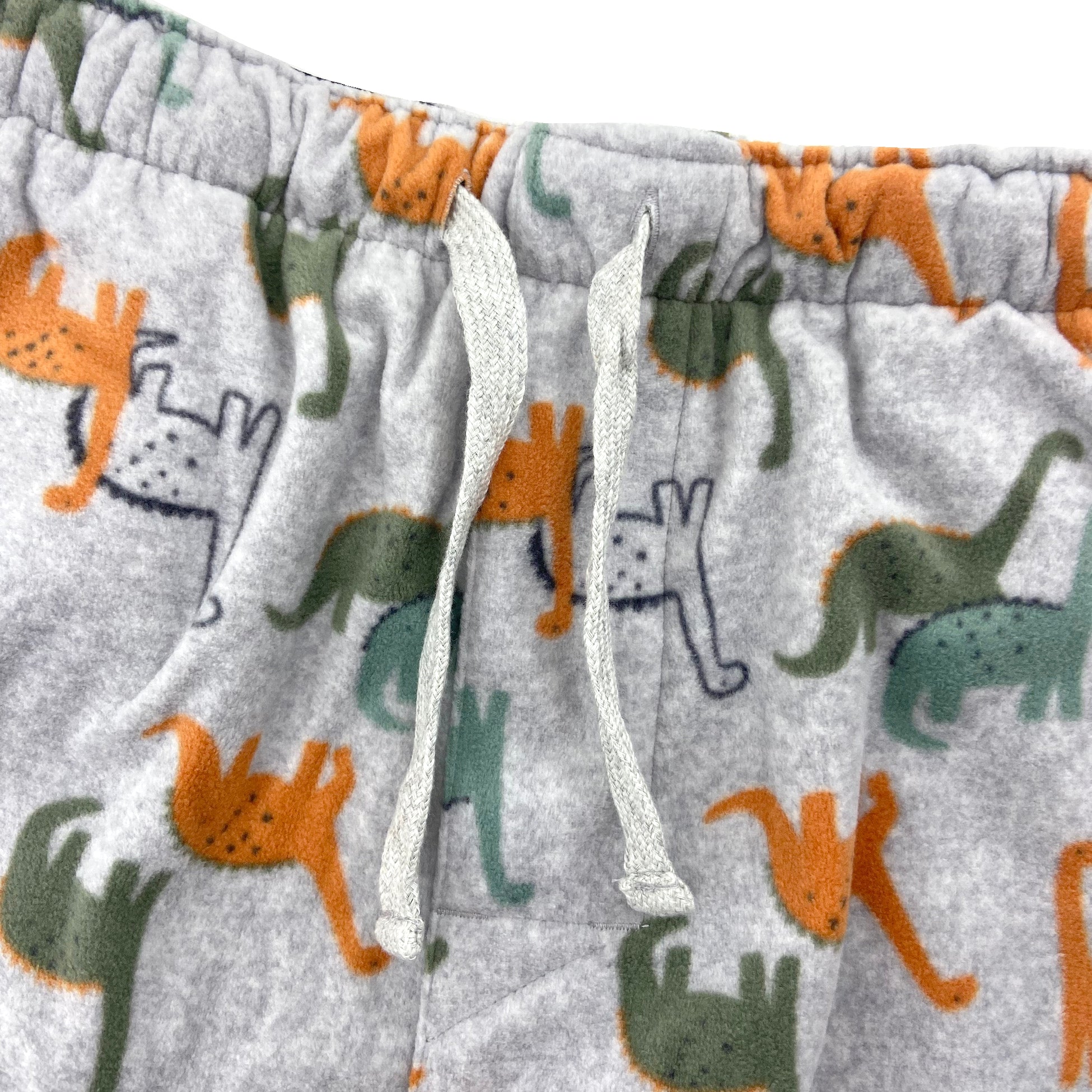 Fun Dinosaur All Over Print Long Soft Fleece Pant Bottoms for Adults