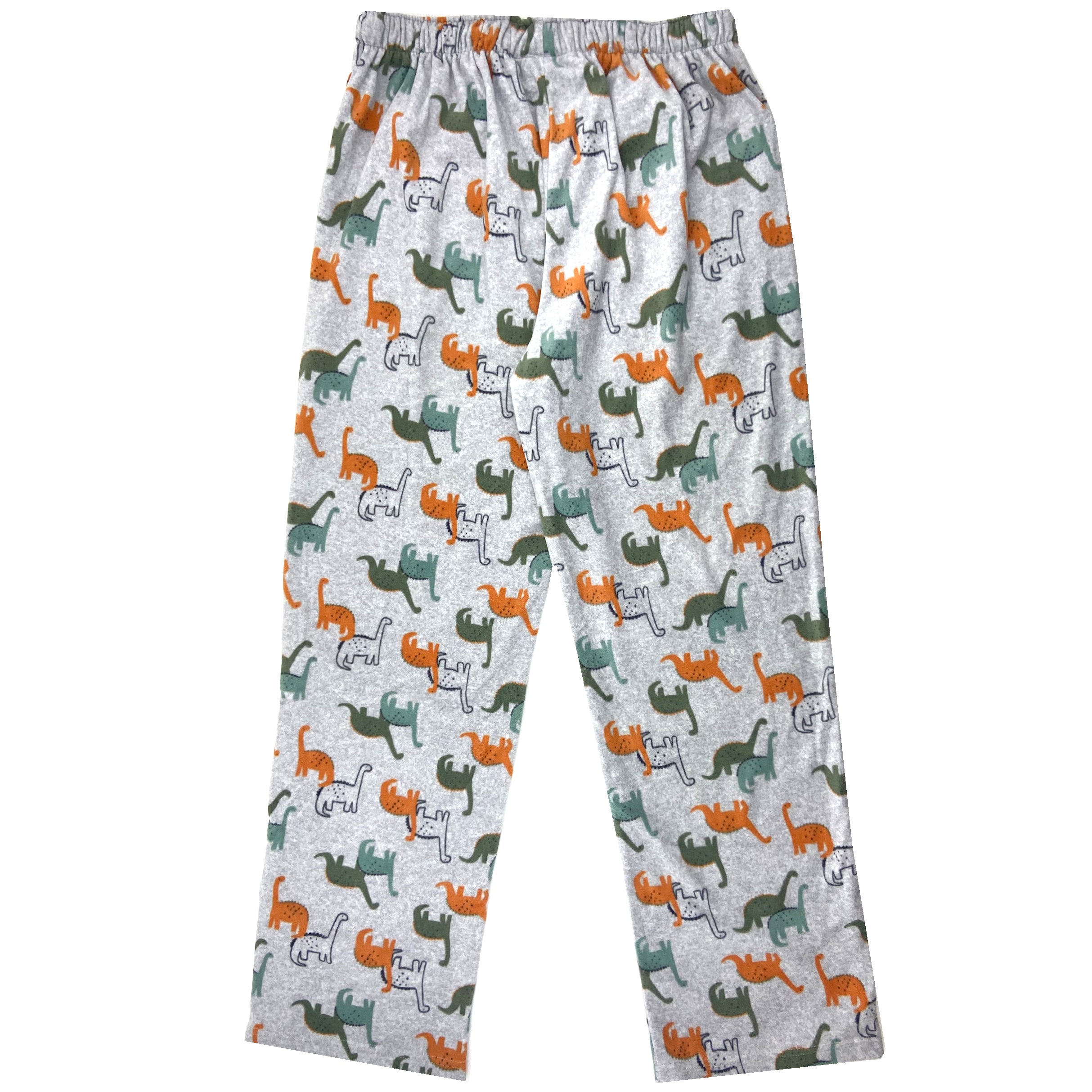 Fun Dinosaur All Over Print Long Soft Fleece Pant Bottoms for Adults