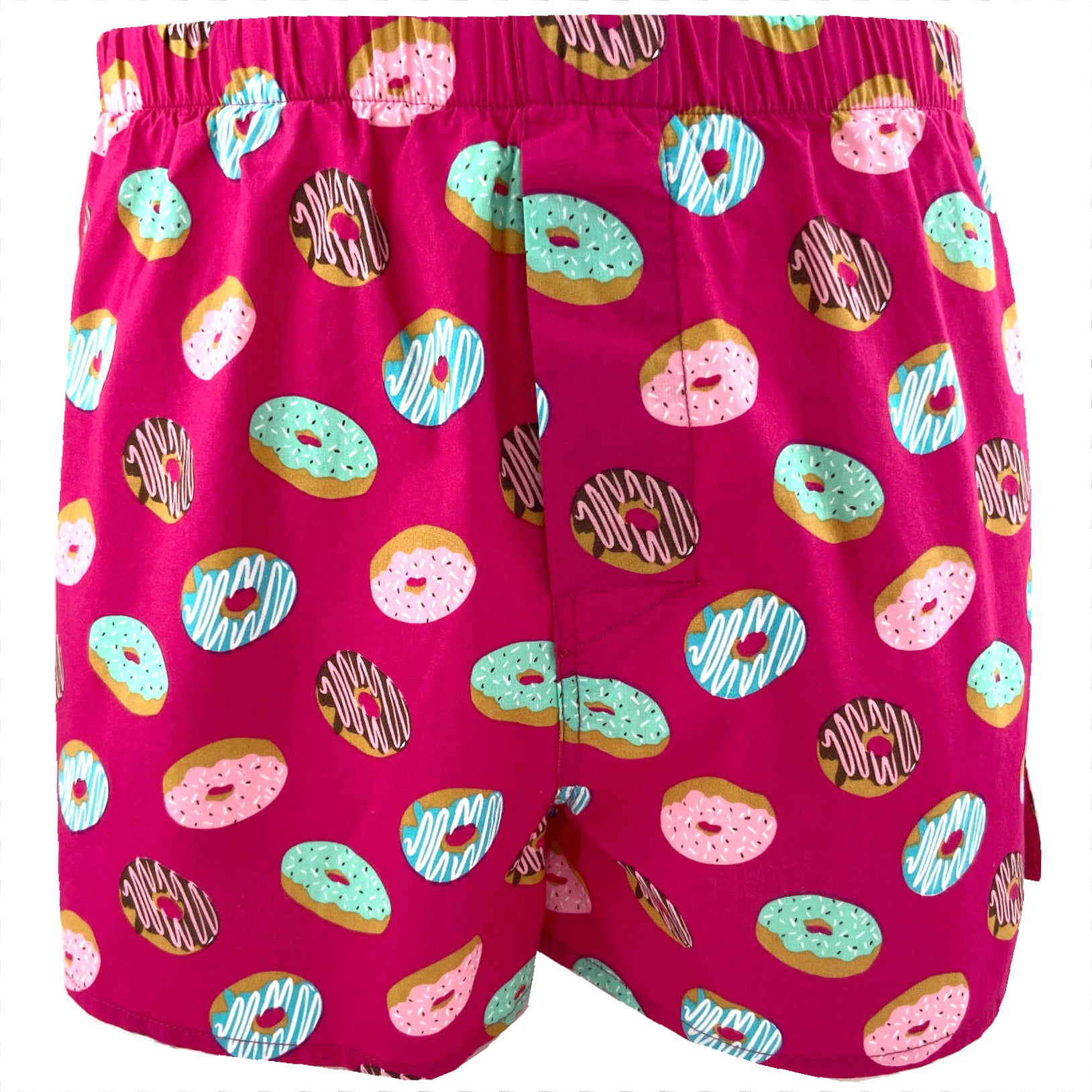 Men's Yummy Glazed Doughnut Donut Print Cotton Boxer Shorts Underwear