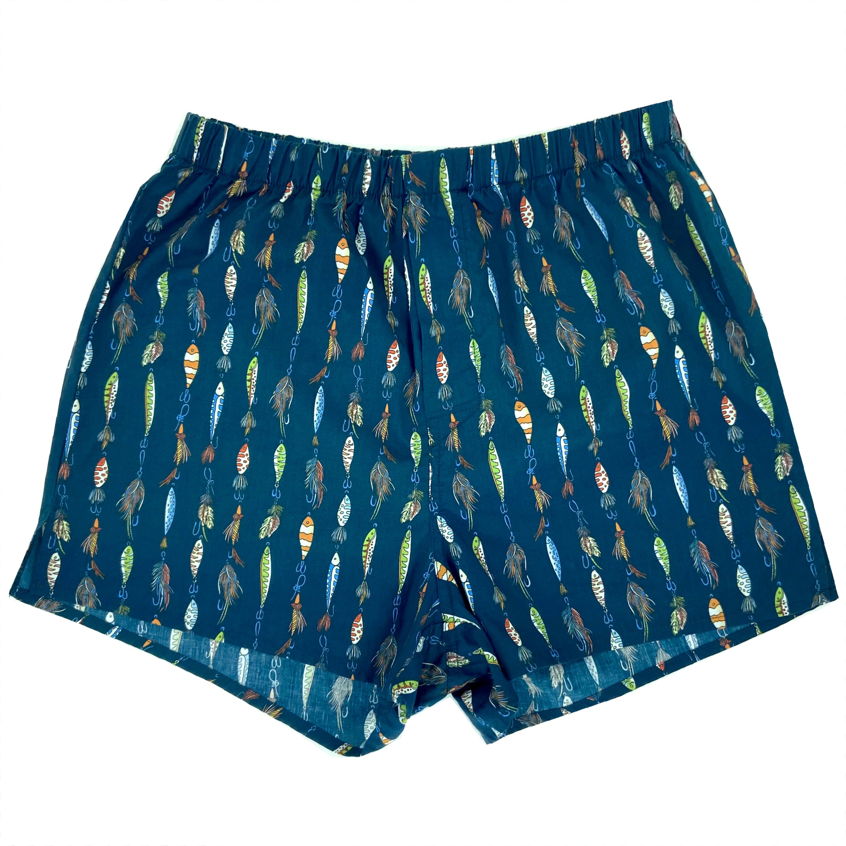 Colorful Fishing Themed Fish Lure Tackle All Over Print Boxer Shorts