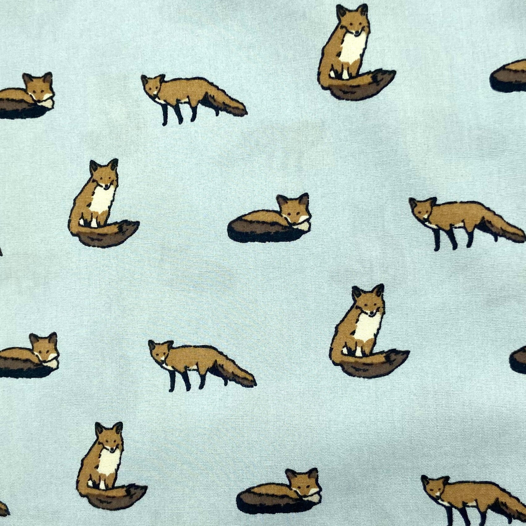 Classic Orange Fox All Over Print Cotton Boxer Shorts for Men in Grey