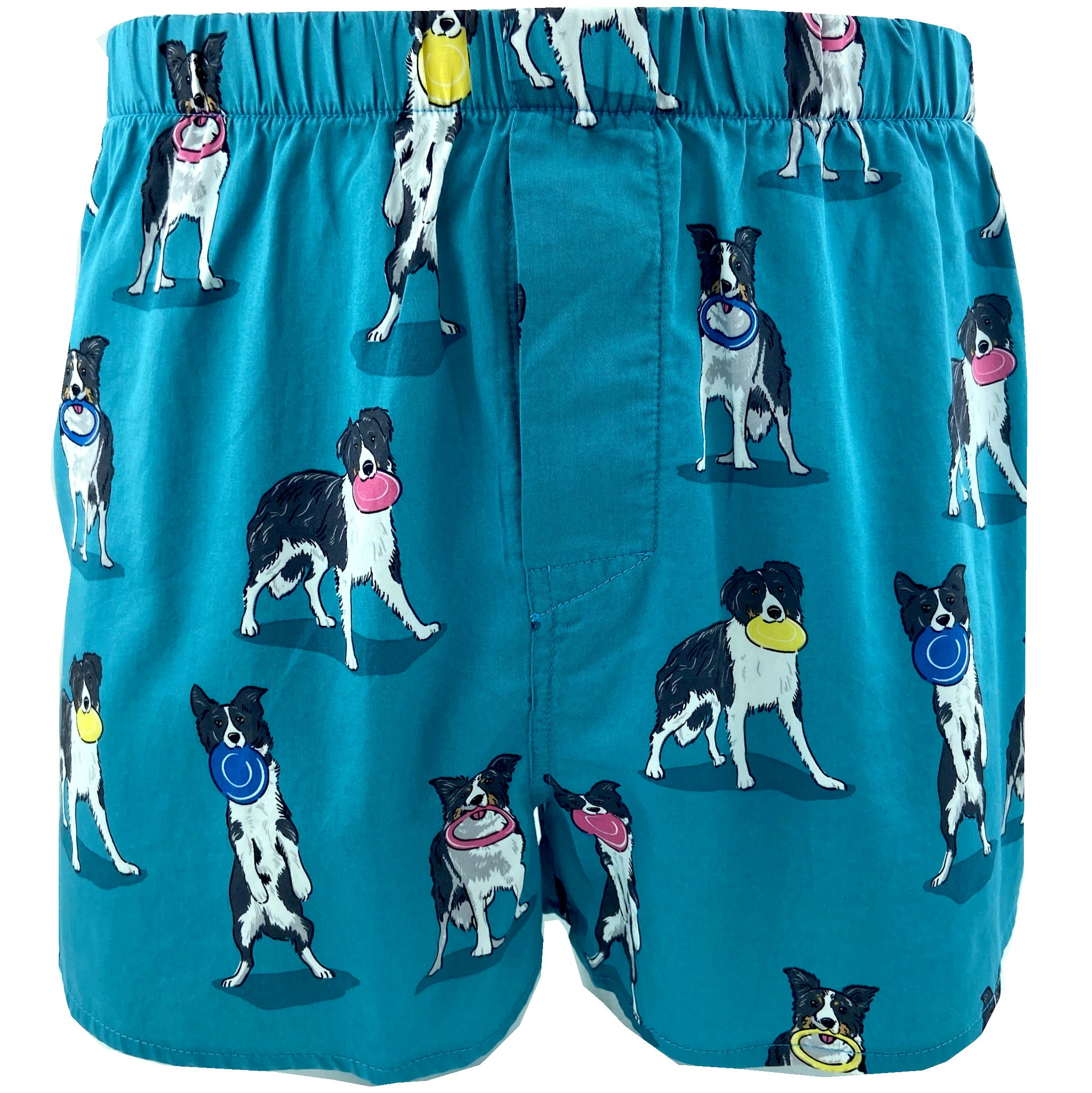 Men's Pet Themed Border Collie Puppy Patterned Dog Lover Boxer Shorts