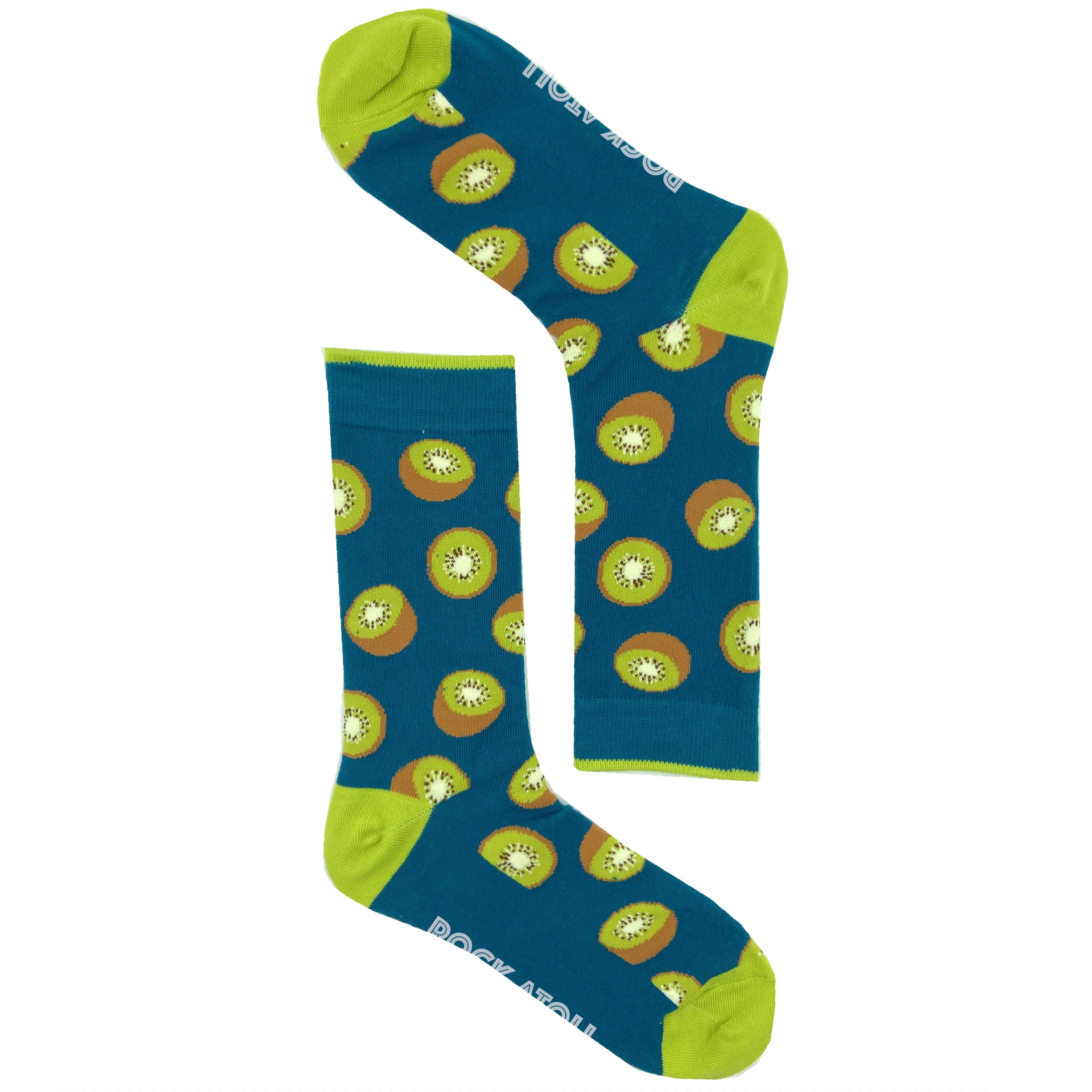 Classic Tropical Fruit Kiwi All Over Print Comfy Stretch Novelty Socks