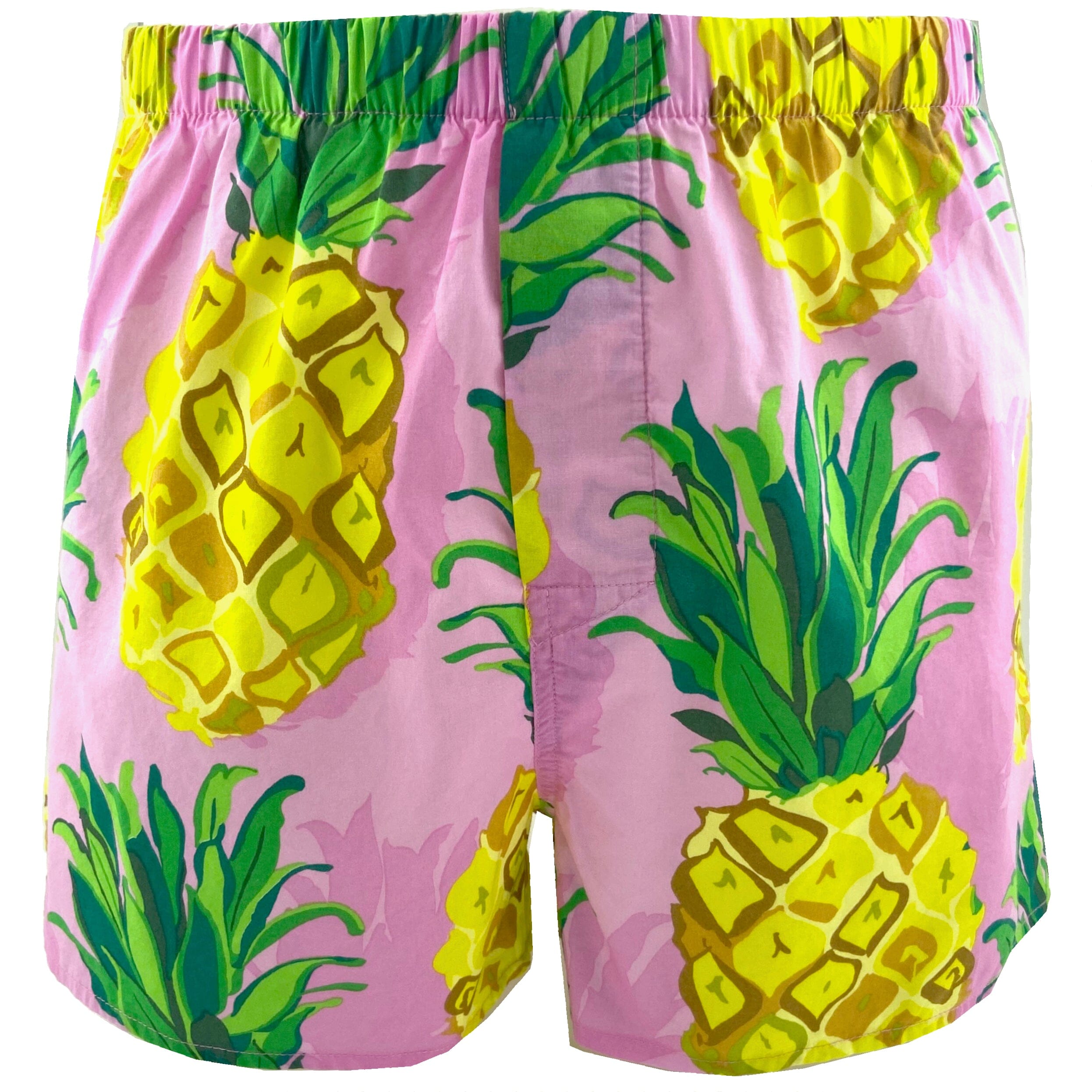 Pink shorts with pineapples best sale