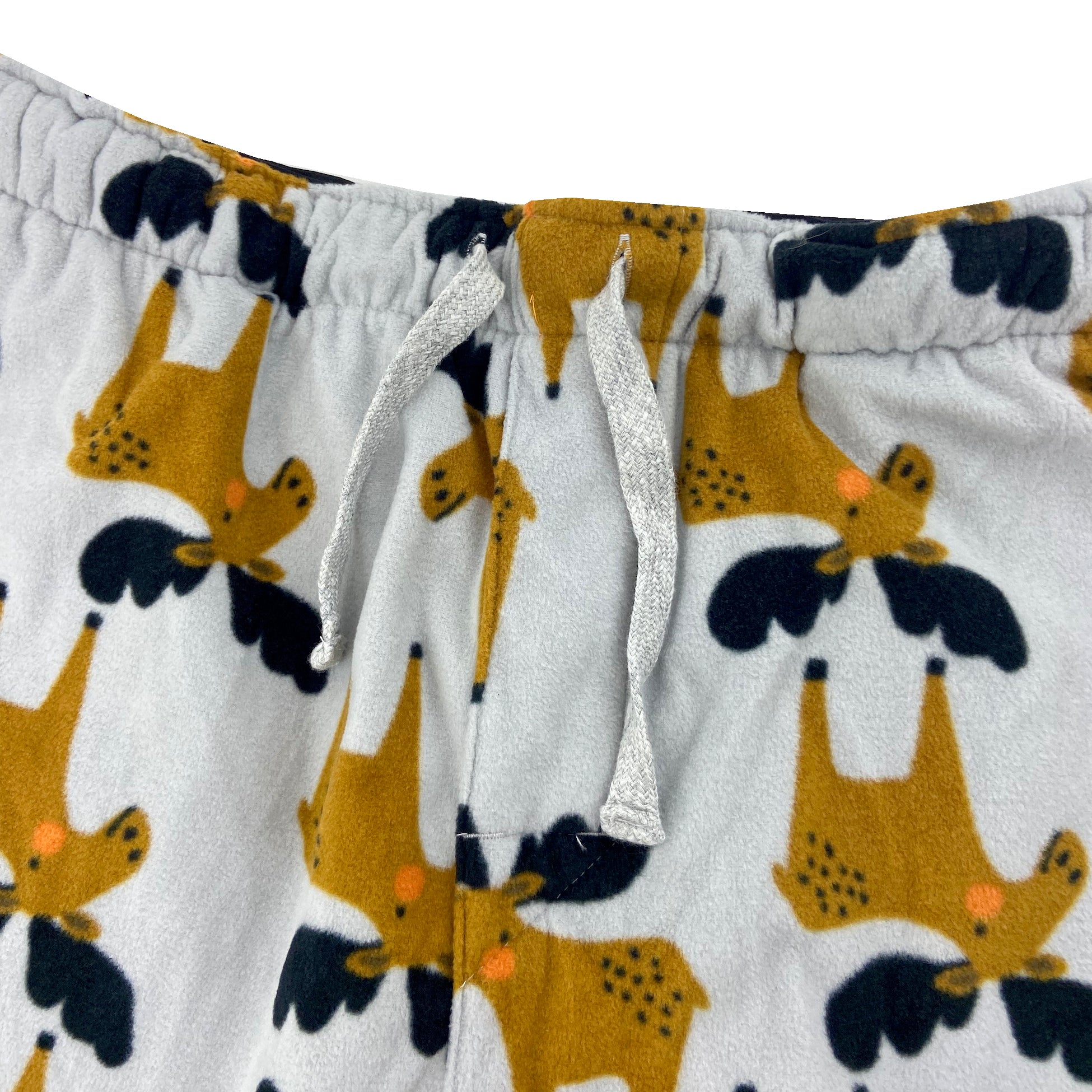 Men's Soft Fluffy Fleece Pajama Pant Bottoms With Moose All Over Print