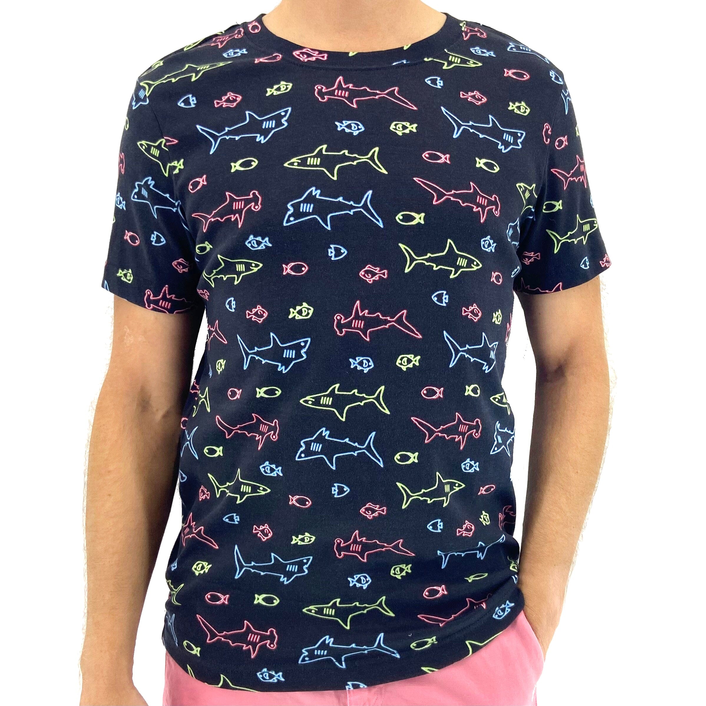 https://www.rockatoll.com/cdn/shop/files/neon-shark-patterned-novelty-cotton-tee-menswear.jpg?v=1699606659&width=2397