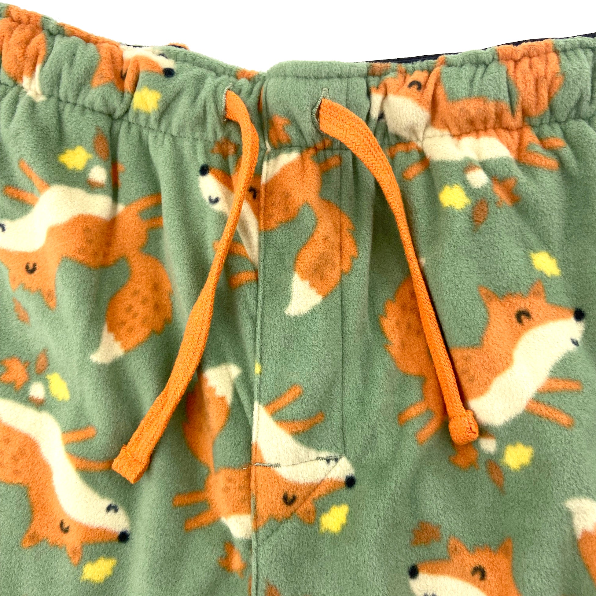 Orange Fox All Over Print Pajama Pants For Men. Shop Fox Lounge Pants