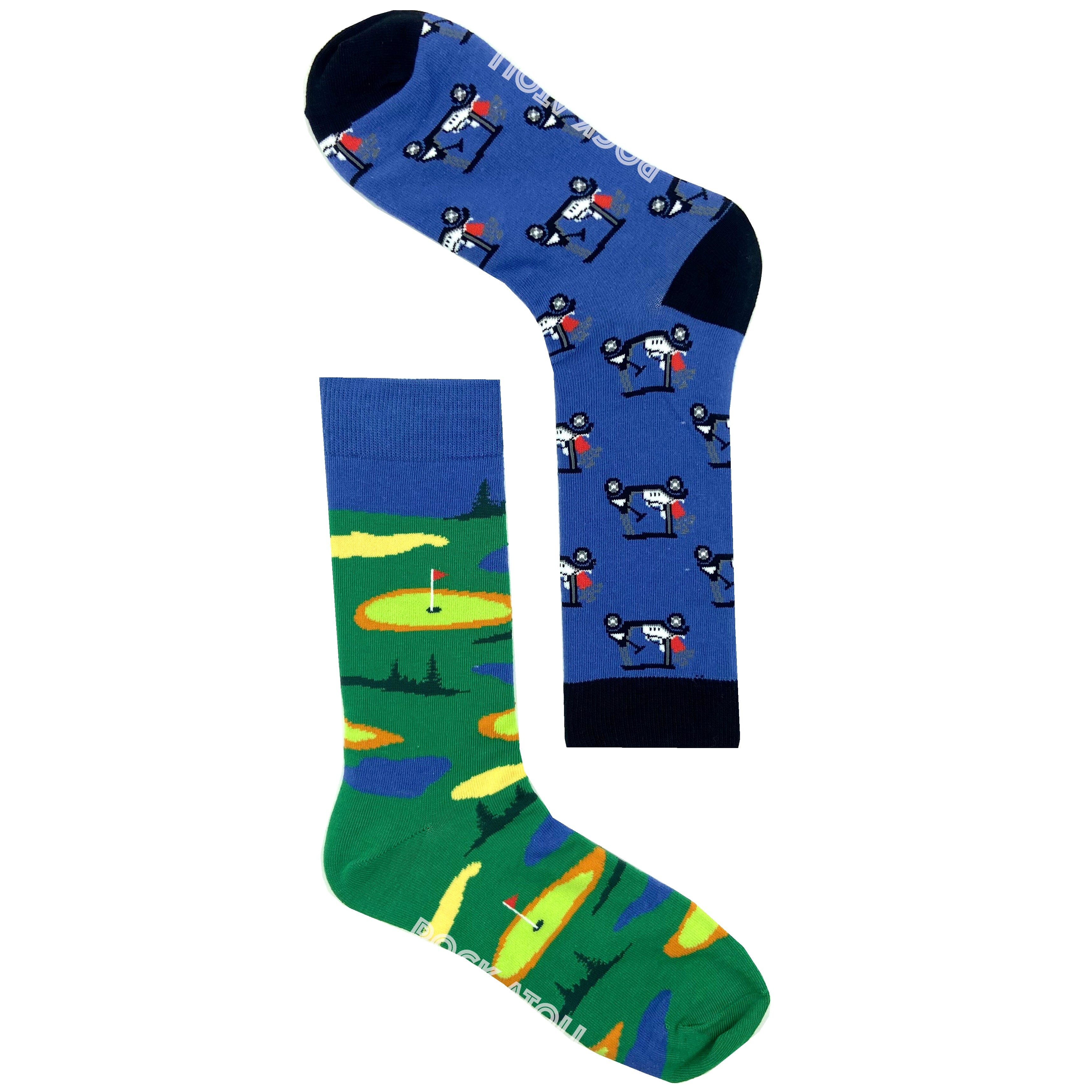 Unisex Golf Themed Golf Carts All Over Print Mix & Match Novelty Socks