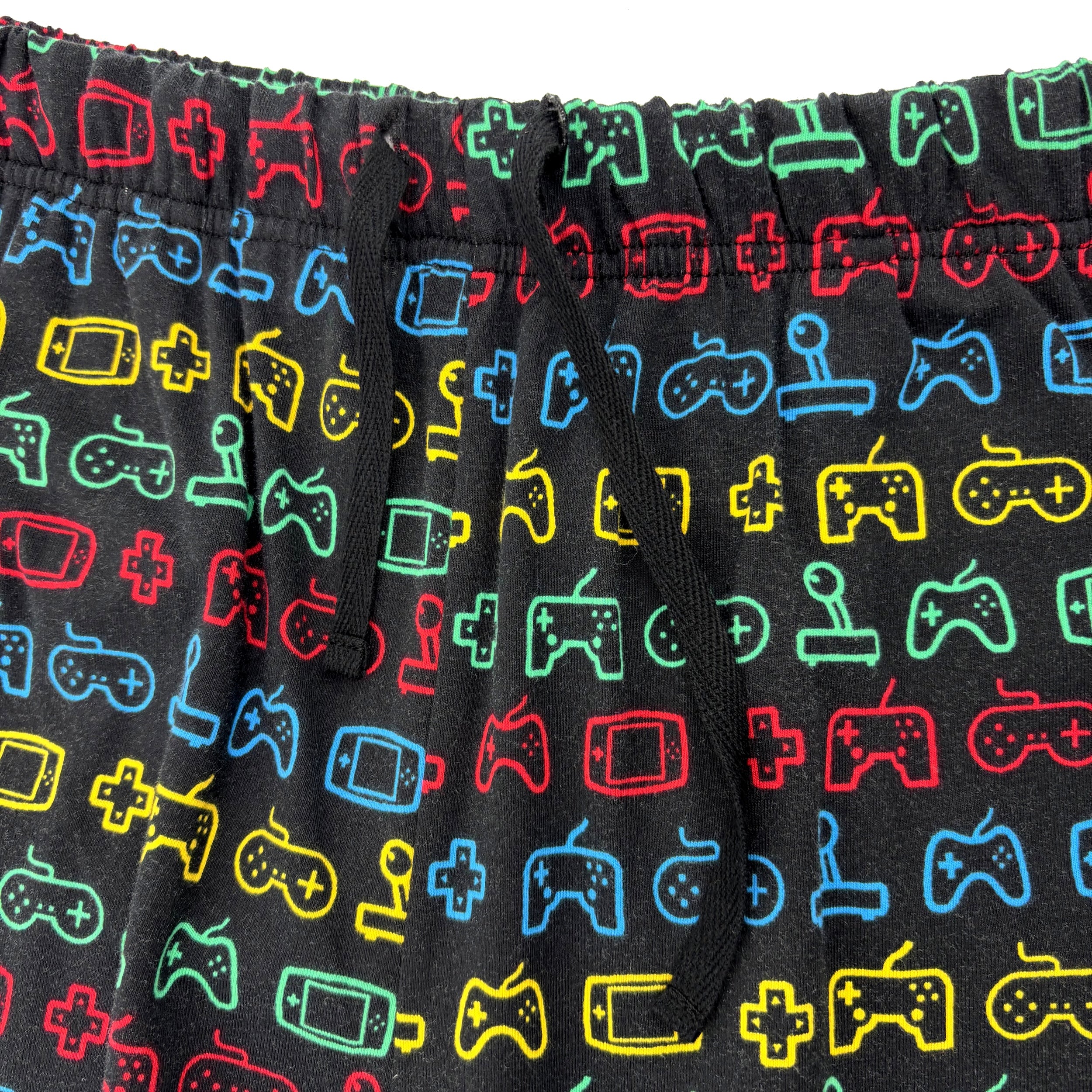 Men's Retro Game Console Controller Patterned Cotton Pajama PJ Pants