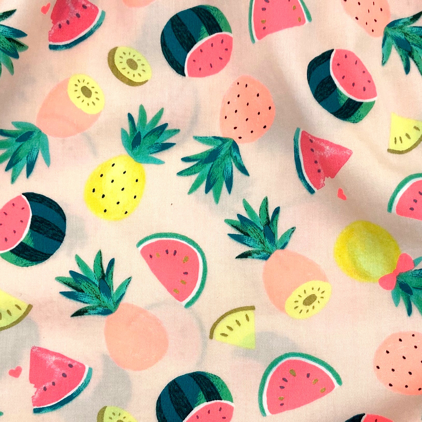 Men's Tropical Fruit Pineapples & Watermelon Patterned Boxer Shorts