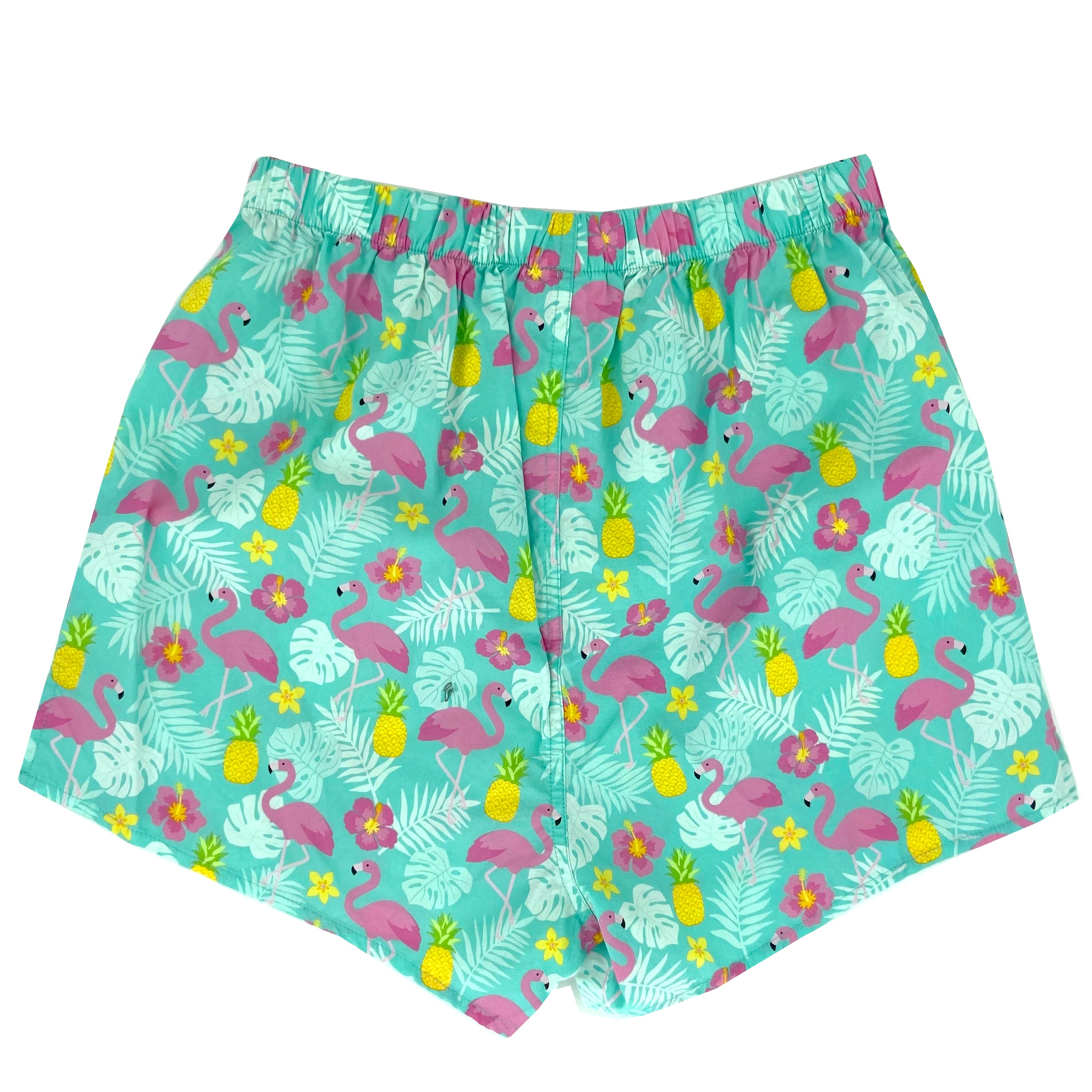 Men's Colorful Tropical Pineapple & Flamingo Patterned Boxer Shorts