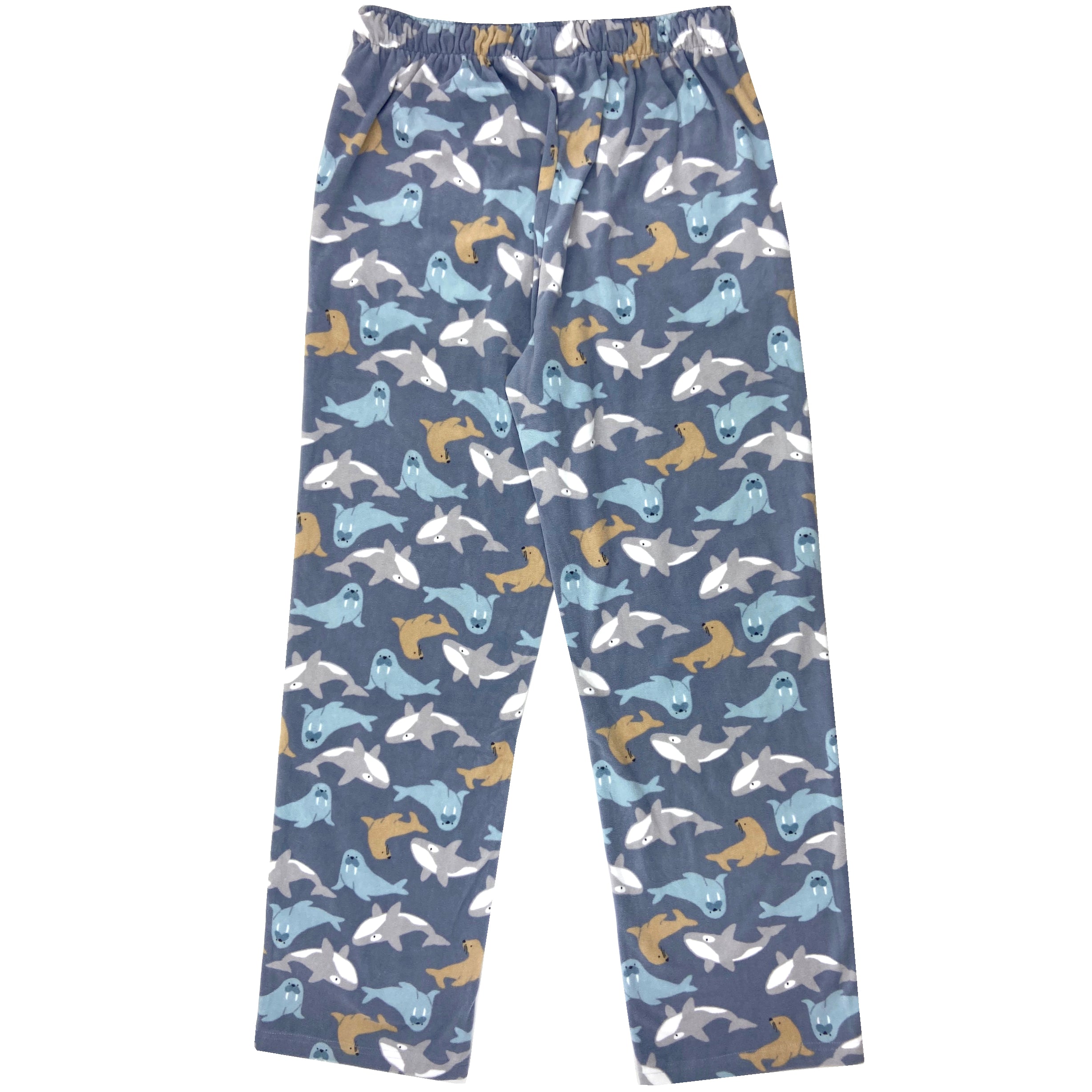 Men's Walrus Sea Lion Killer Whale All Over Print Fleece Pajama Pants