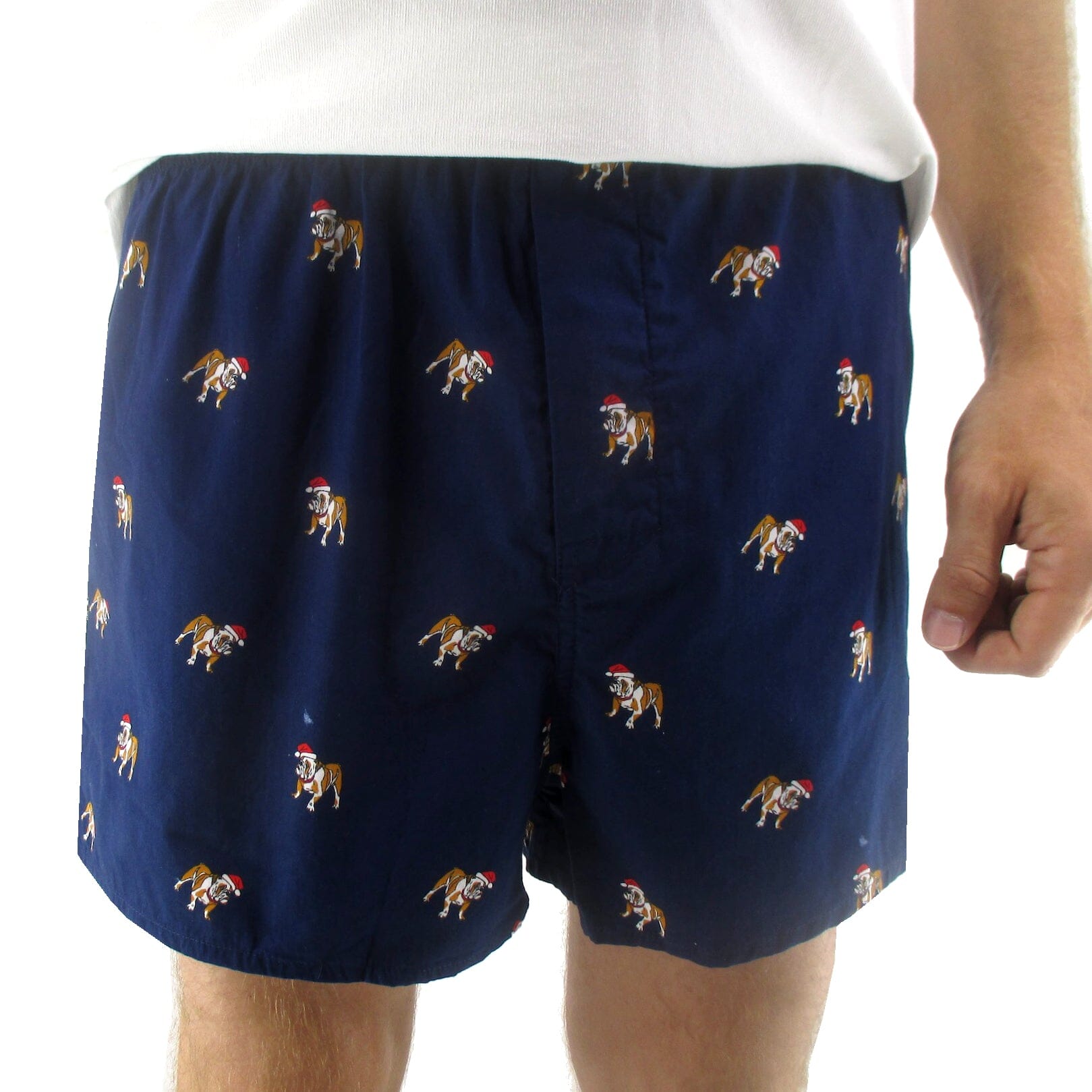 Boxers Bulldog Claus Crew XL Navy Blue