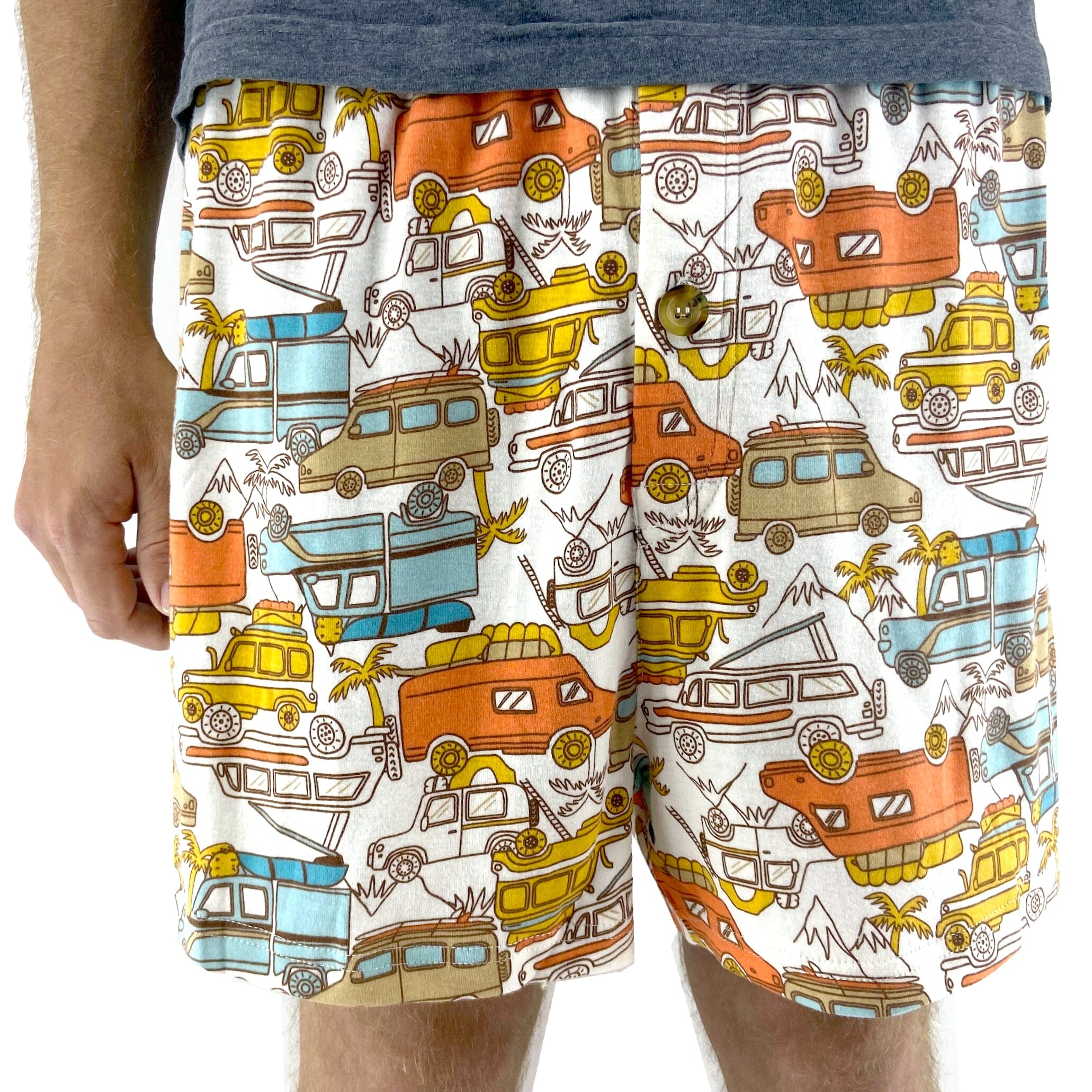 Shop Men's Cotton Stretch Knit Boxer Shorts in Colorful & Cool Prints!