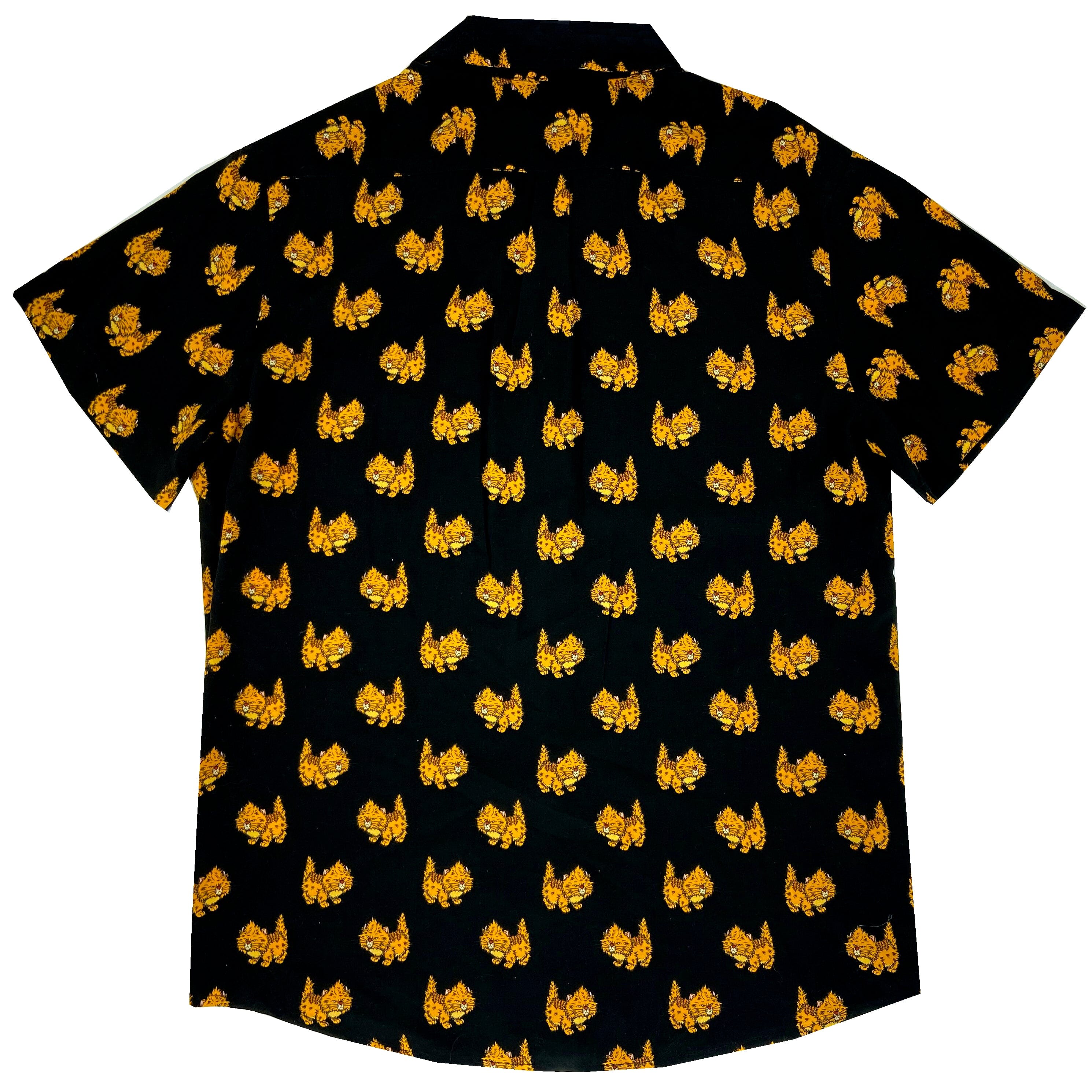 Mens cat shirt button up best sale