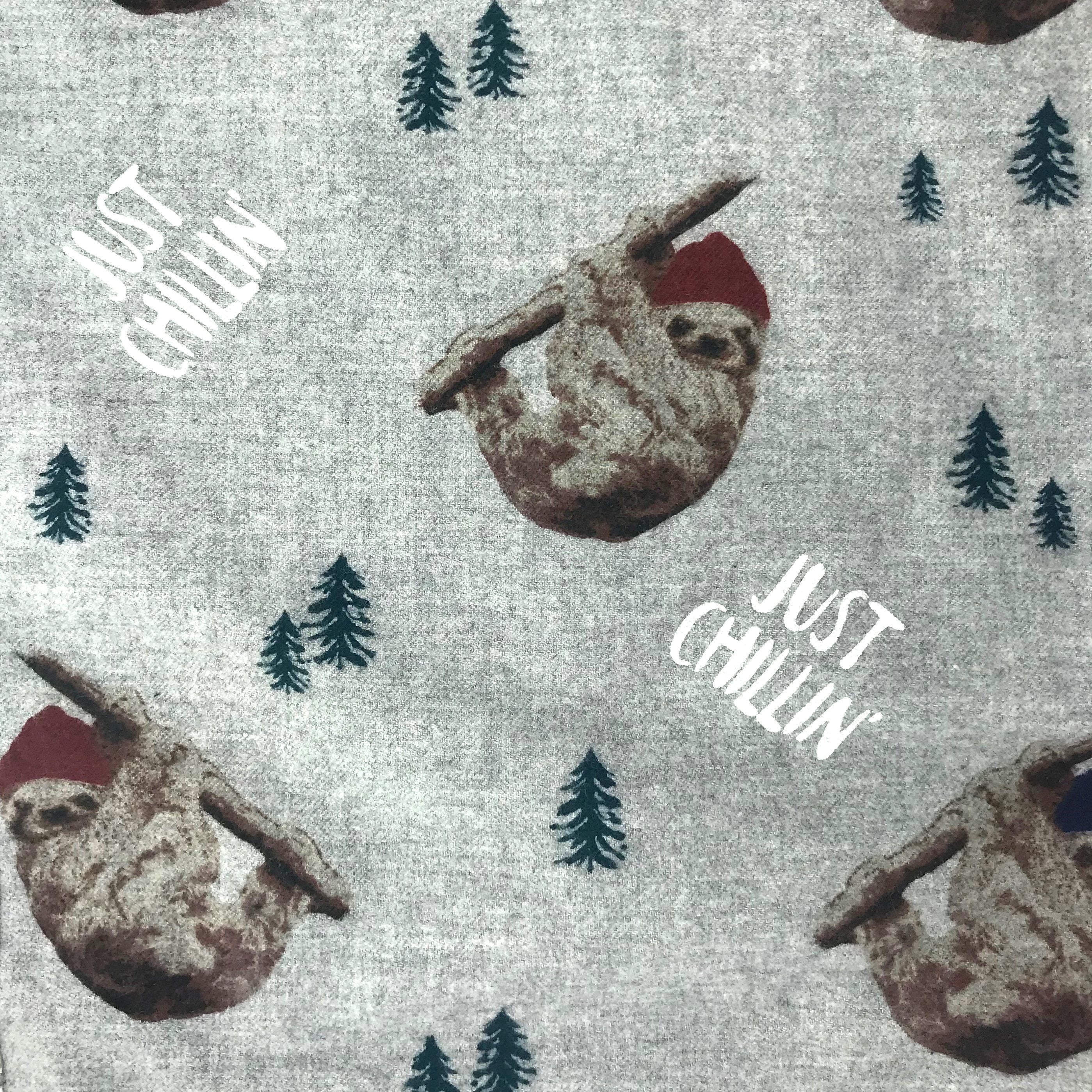 Sloth fleece pajama online pants